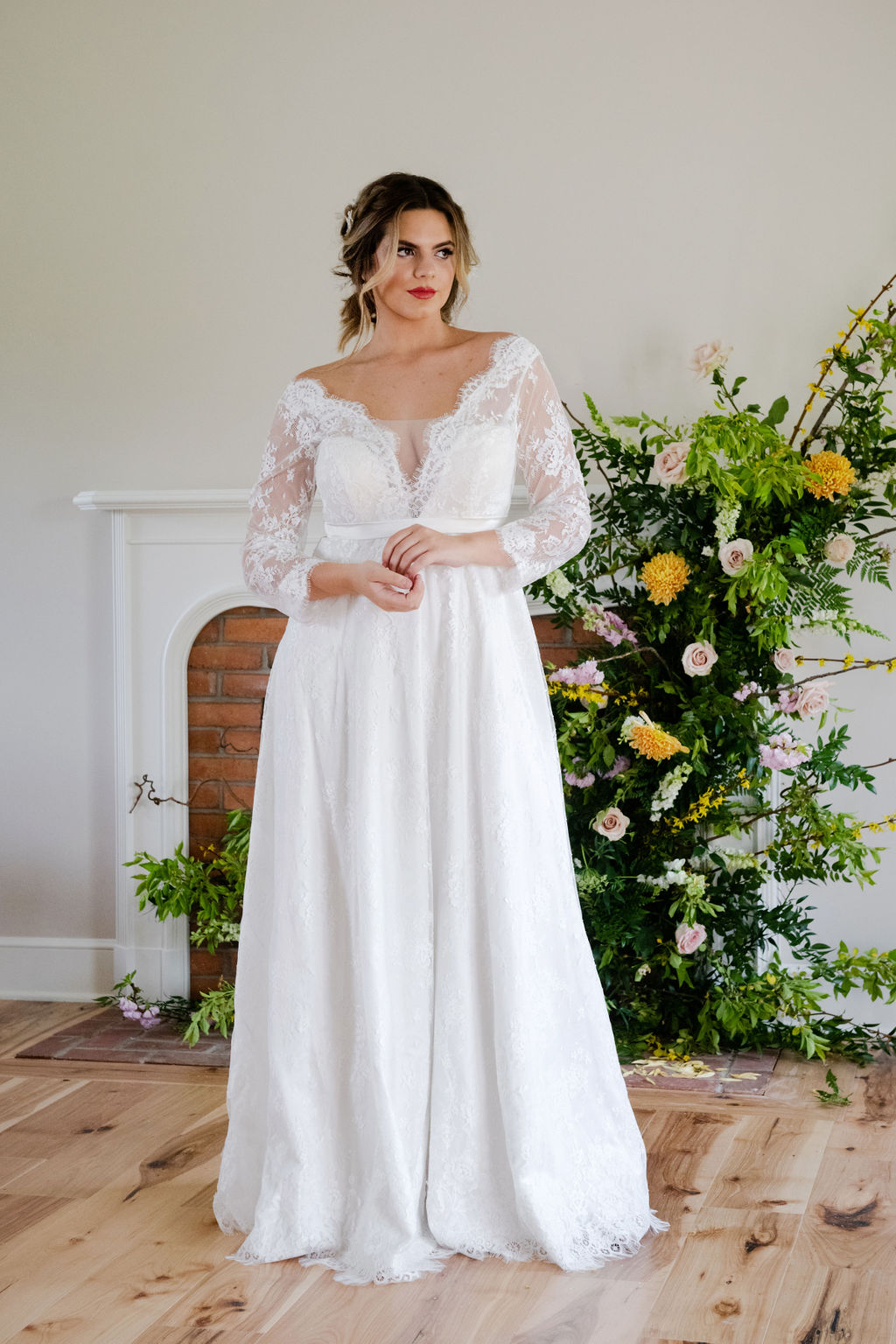 aurora plus size wedding dress | lace wedding dresses